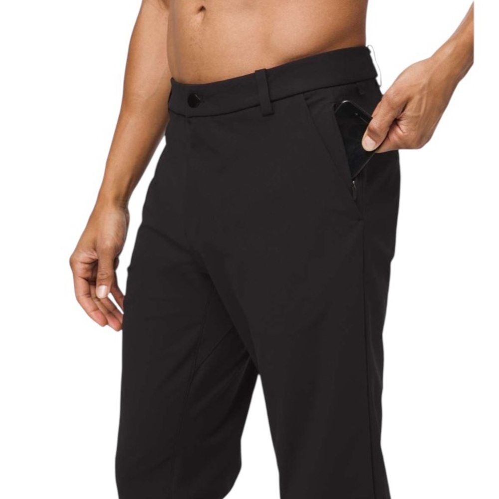 Lululemon Commission Pant Classic Warpstreme 28"Inseam Black 36” Waist Orig $128